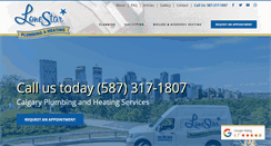 Desktop Screenshot of lonestarplumbing.ca