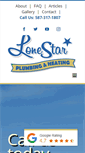Mobile Screenshot of lonestarplumbing.ca