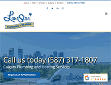Tablet Screenshot of lonestarplumbing.ca